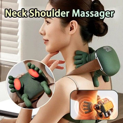50% Off Discount Neck & Traps Massager – Rechargeable, Multi-Mode Pain Relief