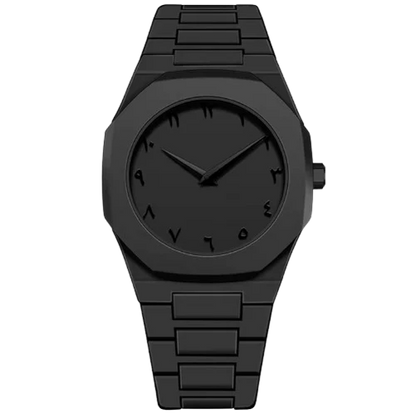 Santoni Black Arabic Watch – جمال في كل لحظة | Unique Edition for Men