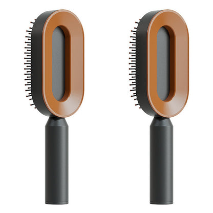 Self Cleaning Hair Brush For Women One-key Cleaning Hair Loss